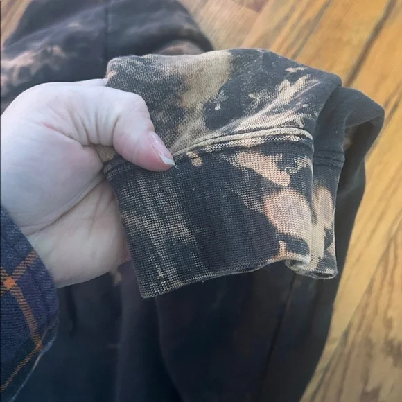 🫟Nike Black & Tan Tie-Dye Hoodie - Picture 5 of 6